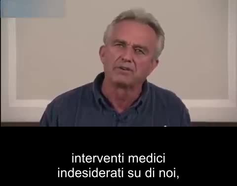 26 luglio 2021 - SCHIAVIZZARE L'INTERA RAZZA UMANA L'ALLARME DI ROBERT KENNEDY JR.