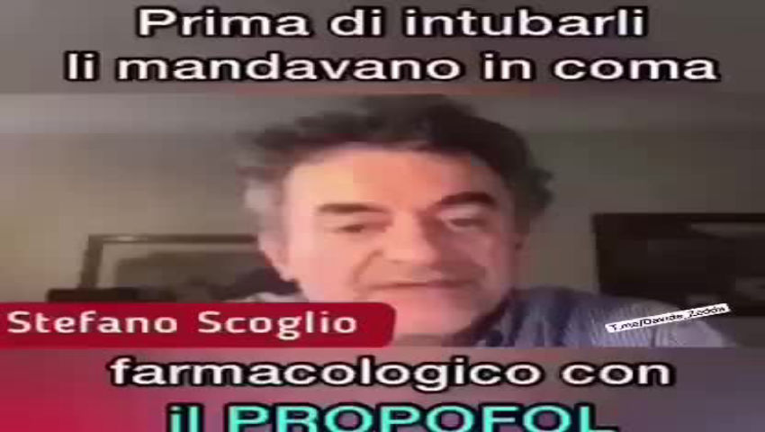 Quale farmaco hanno usato per intubare la gente uccisa durante la pseudo pandemia - PeerTube.it