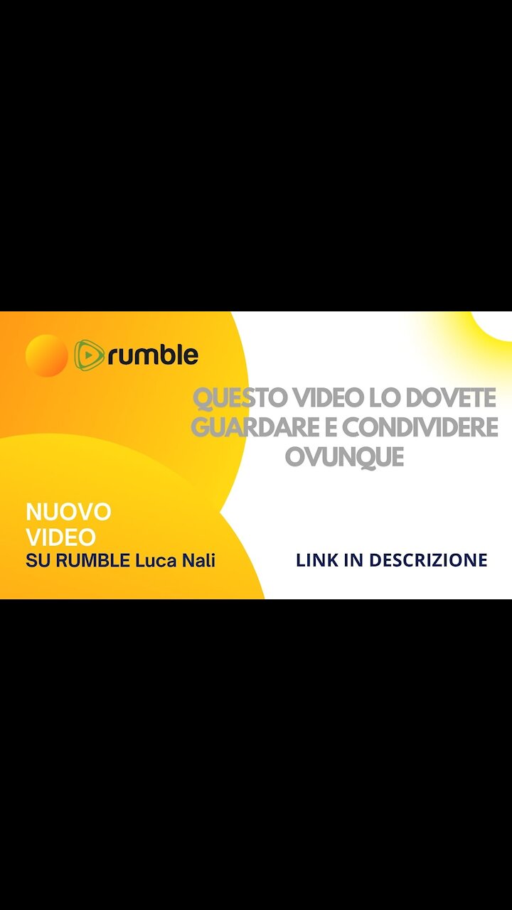 QUESTO VIDEO LO DOVETE GUARDARE E CONDIVIDERE OVUNQUE