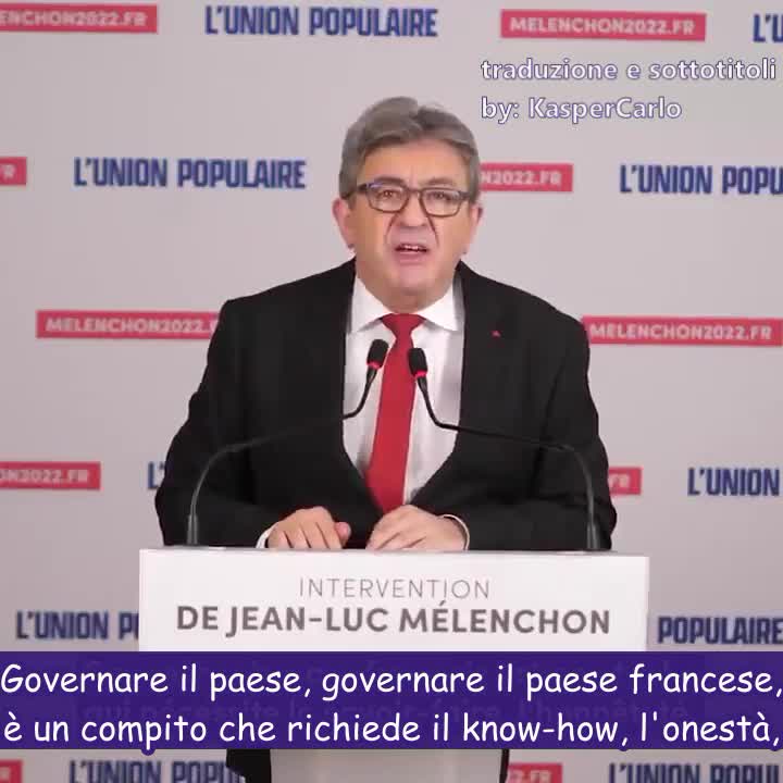 Sentite un po' come parla un leader di un partito di sinistra VERO come Jean-Luc Mélenchon!