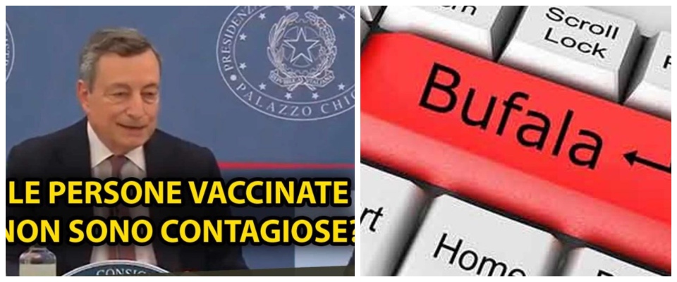 Draghi: "I vaccinati non contagiano". La Federazione dei medici lo smentisce: "Fake news" - Secolo d'Italia