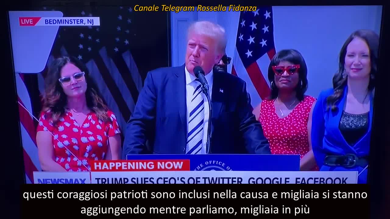 TRUMP ha deciso di depositare causa contro Facebook, Twitter e Youtube!!!??? ??