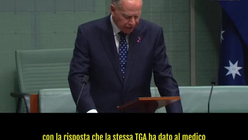 Il deputato australiano Russell il 14 Febbraio 2023 ha interrogato il Ministro della salute e il TGA in merito - PeerTube.it