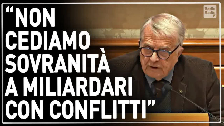 Il prof. Contri è un fiume in piena in senato: "lo dico al capo dello stato: non cediamo sovranità all'oms!" - PeerTube.it