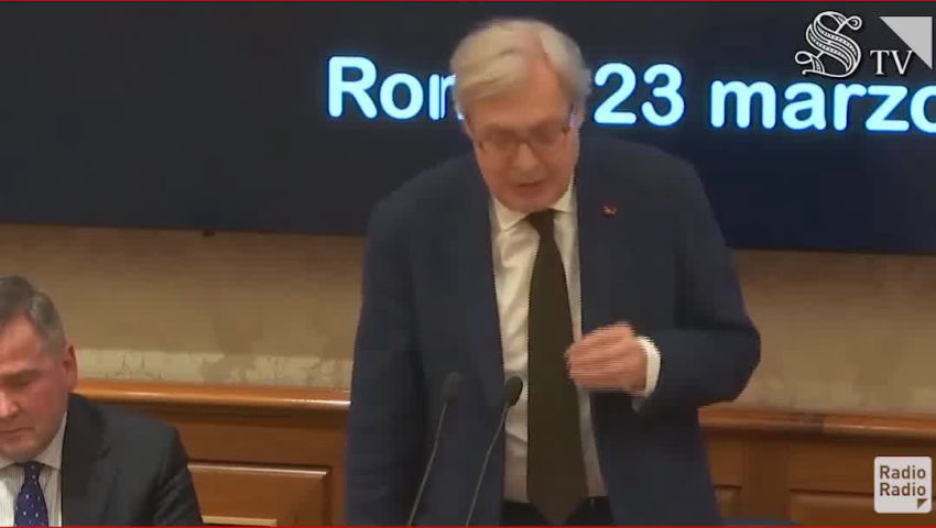 Il grande ritorno di Sgarbi al senato: preferisco morire di covid, che avere speranza tra i cogl!0n! - PeerTube.it