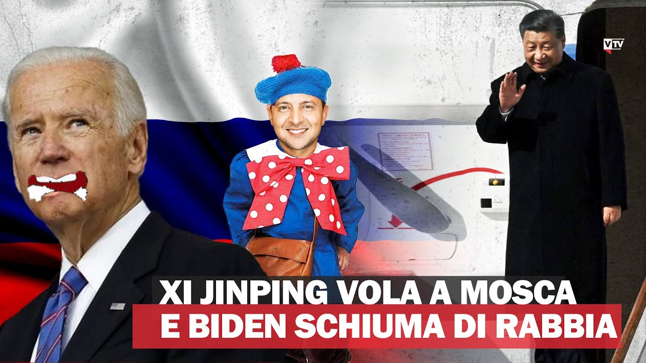 Xi Jinping vola a Mosca e Biden schiuma di rabbia - YouTube