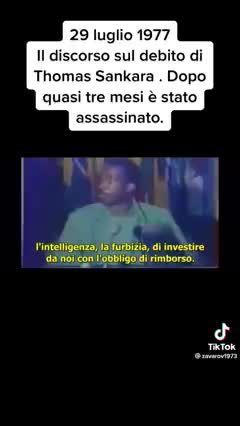 Thomas Sankara: discorso sul debito che lo fece assassinare dal N.W.O. - PeerTube.it