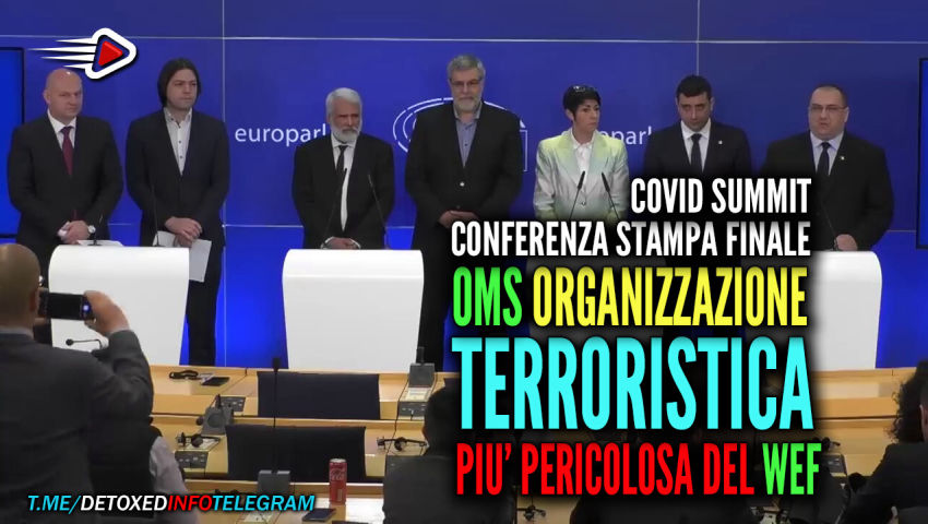 Conferenza di chiusura del Covid Summit: "OMS organizzazione terroristica più pericolosa del WEF" - PeerTube.it