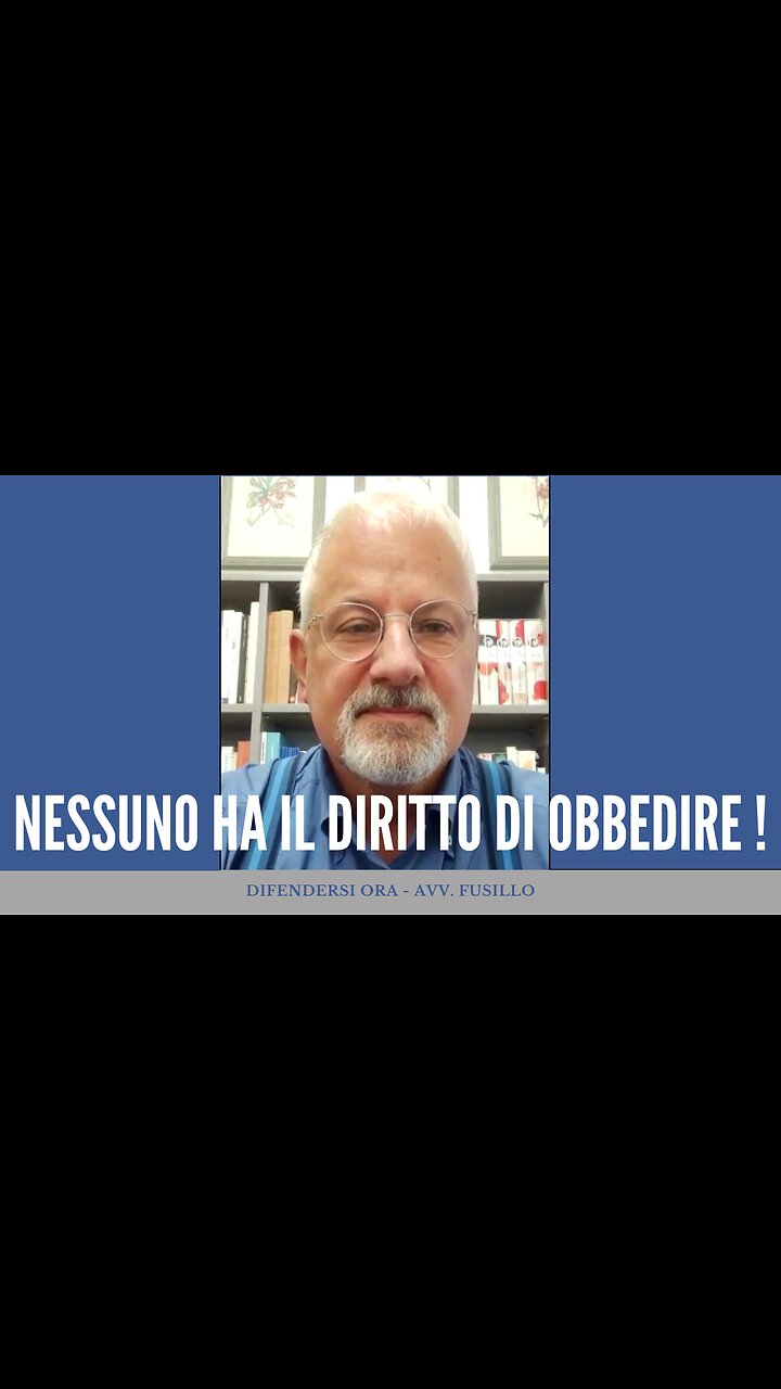 Nessuno ha il diritto di obbedire