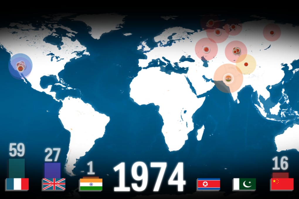 La mappa animata di tutte le esplosioni atomiche -  Focus.it