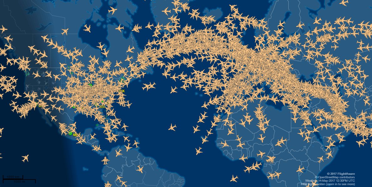 FlightAware, il sito che monitora il traffico aereo