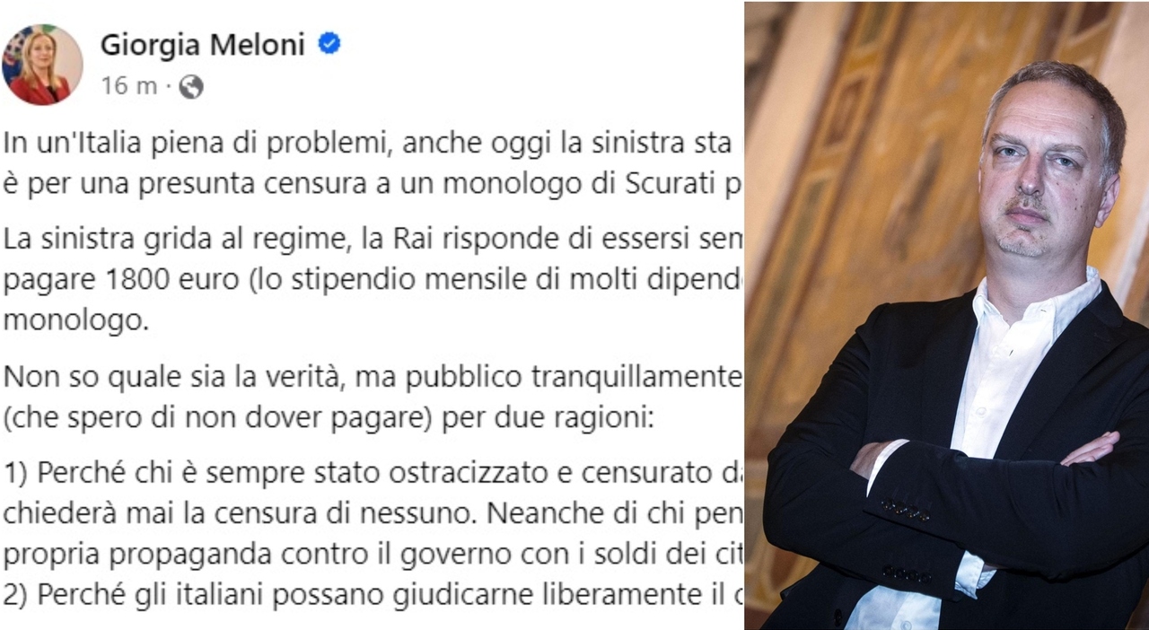 Antonio Scurati, Meloni: «Pubblico io il testo». Polemiche sul monologo sul 25 aprile cancellato. La Rai: «Non è censura». Cosa è successo